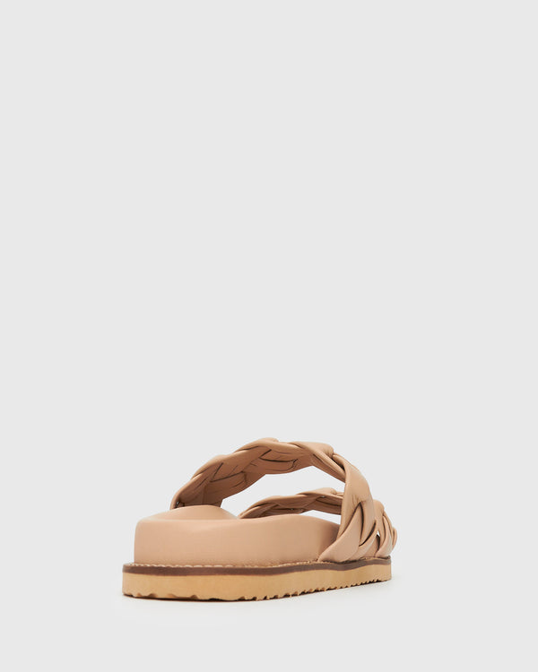 Betts HAVANA Leather Braided Slides