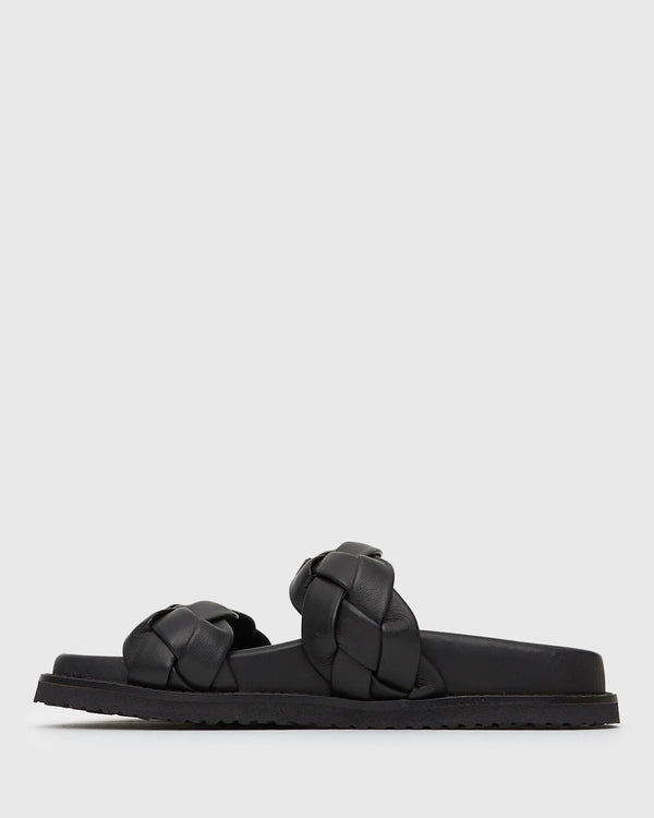 Betts HAVANA Leather Braided Slides