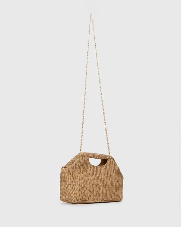 Betts HOLIDAY Raffia Handheld Clutch Bag