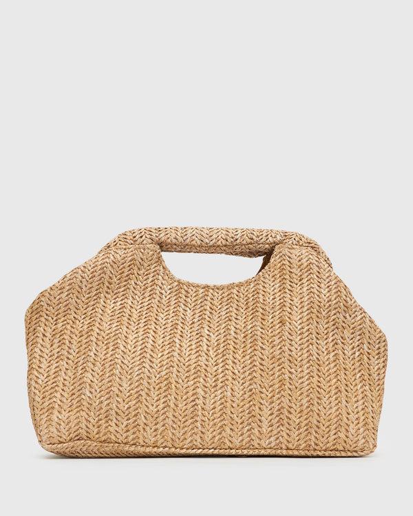 betts HOLIDAY Raffia Handheld Clutch Bag