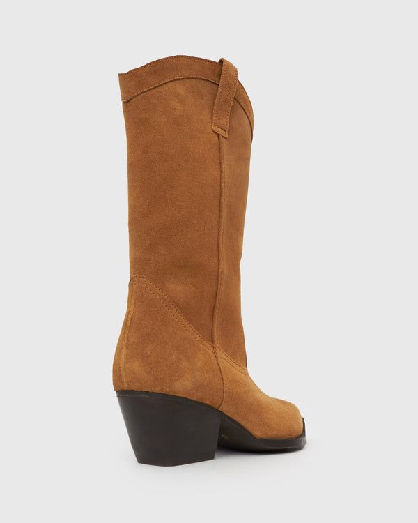 Betts HOWDY Suede Leather Western Boots