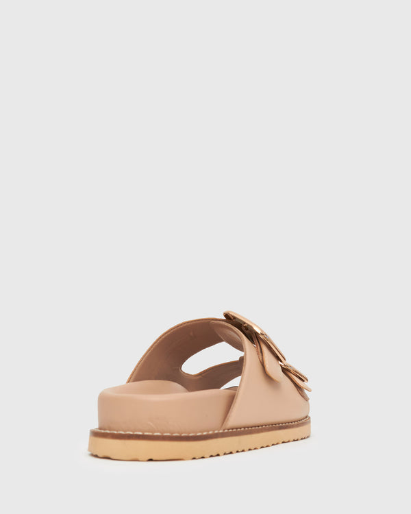 Betts HUNTER Buckle Detail Leather Slides