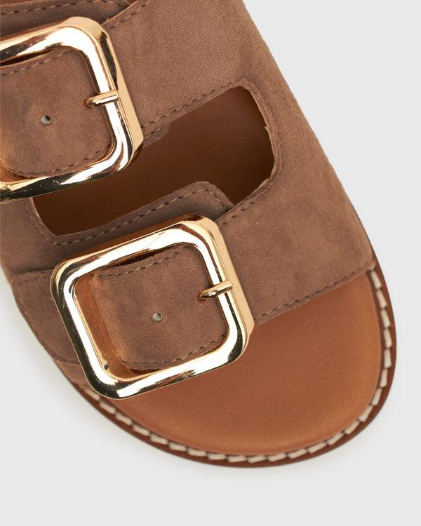 Betts HUNTER JUNIOR Buckle Detail Leather Slides