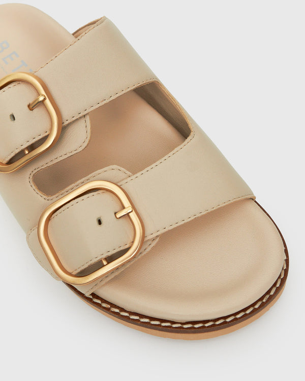 Betts HUSH Leather Buckle Slides