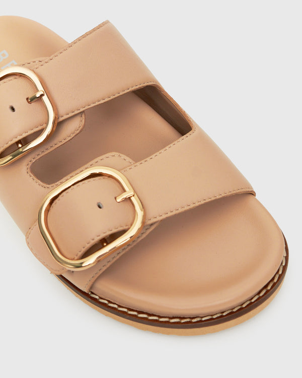 Betts HUSH Leather Buckle Slides