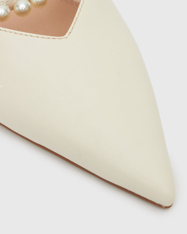 Betts JASMINE Faux Pearl-Embellished Heel Pumps