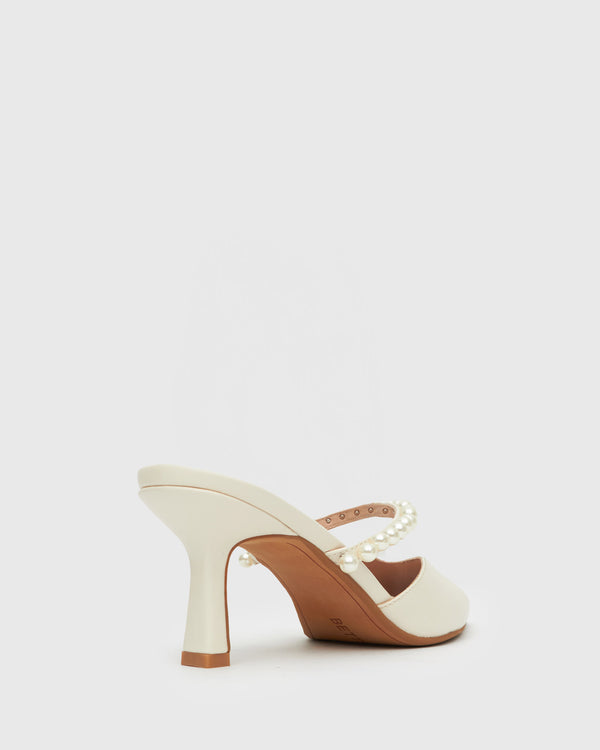 Betts JASMINE Faux Pearl-Embellished Heel Pumps
