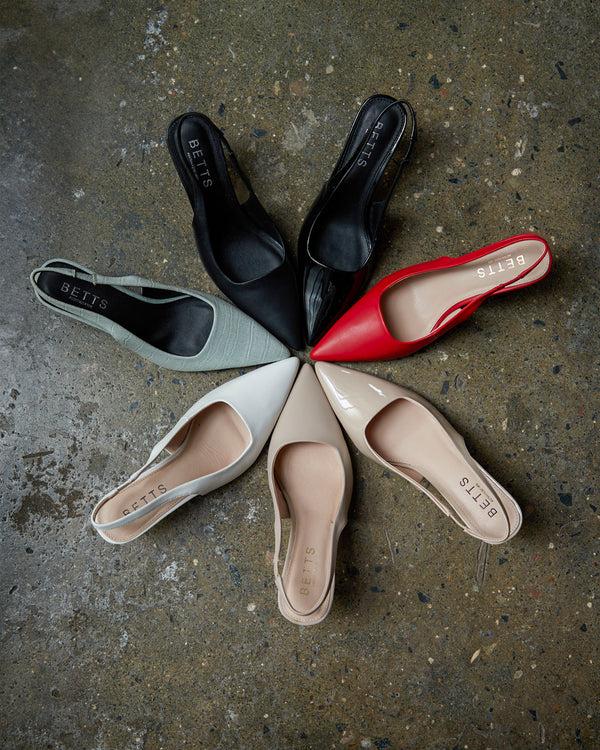 Betts JERRY Slingback Stiletto Heel Pumps