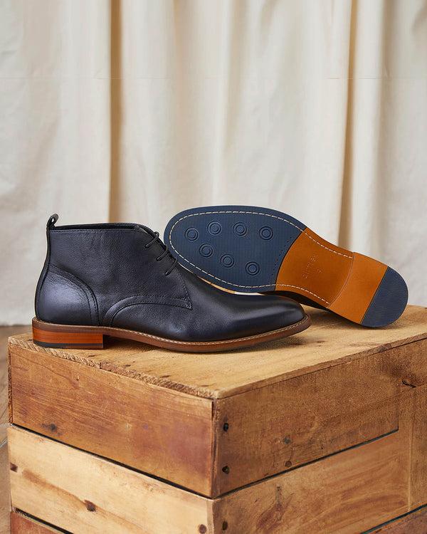 Betts JIMMY Leather Lace Up Dress Boots