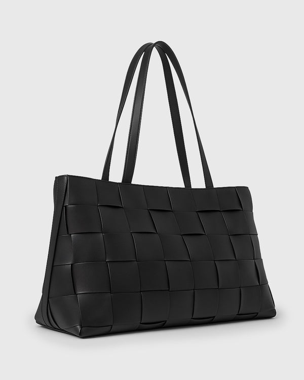 Betts KENNIE Leather Woven Tote Handbag