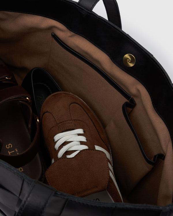 Betts KENNIE Leather Woven Tote Handbag