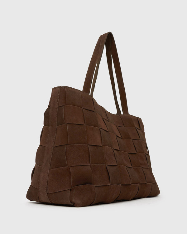 Betts KENNIE Leather Woven Tote Handbag
