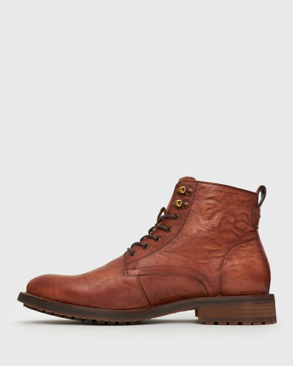 Betts KODY Leather Lace-Up Boots