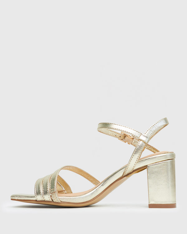 Betts LANE Leather Block Heel Sandals