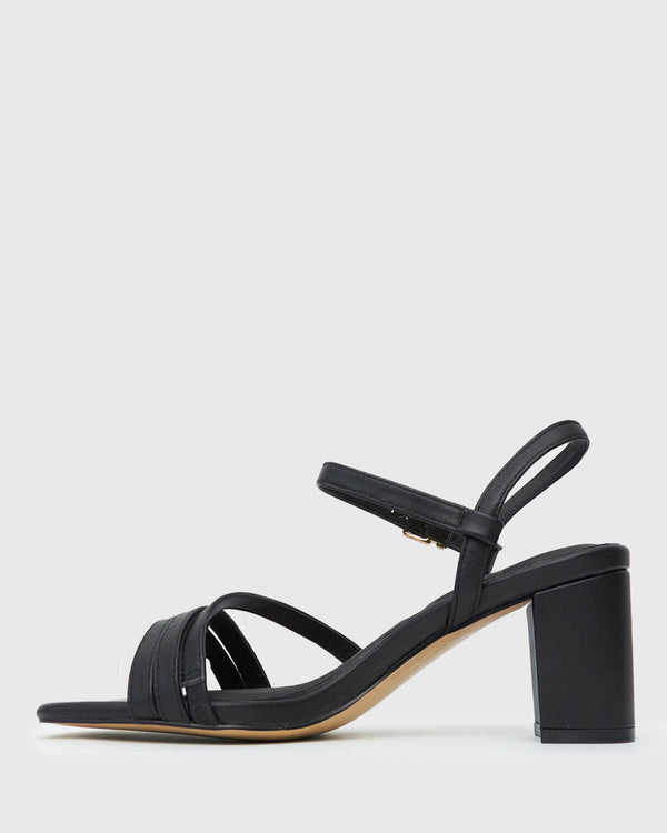 Betts LANE Leather Block Heel Sandals