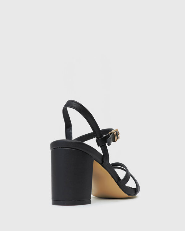 Betts LANE Leather Block Heel Sandals