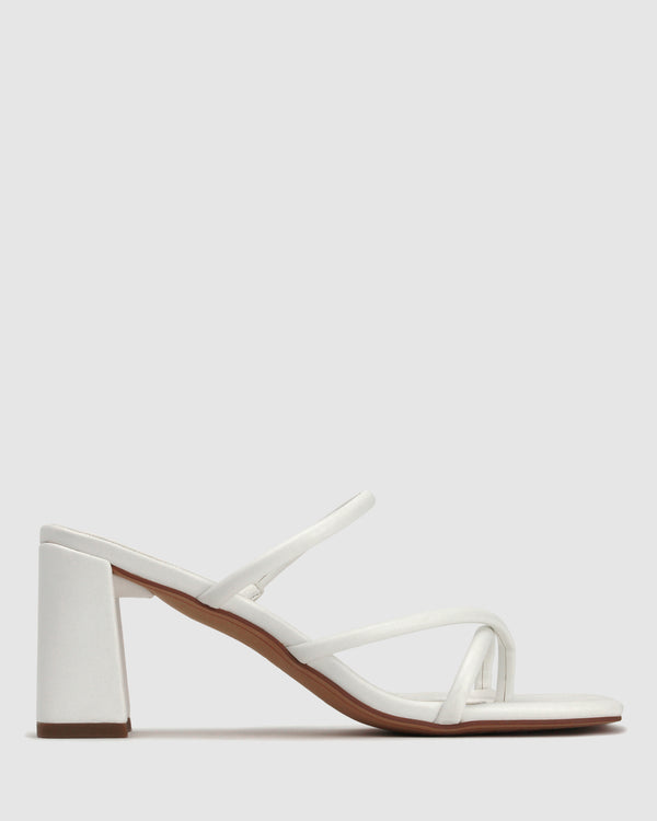 betts LOLA Square Toe Strappy Mules