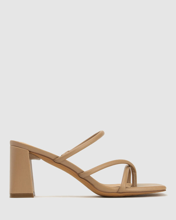 betts LOLA Square Toe Strappy Mules