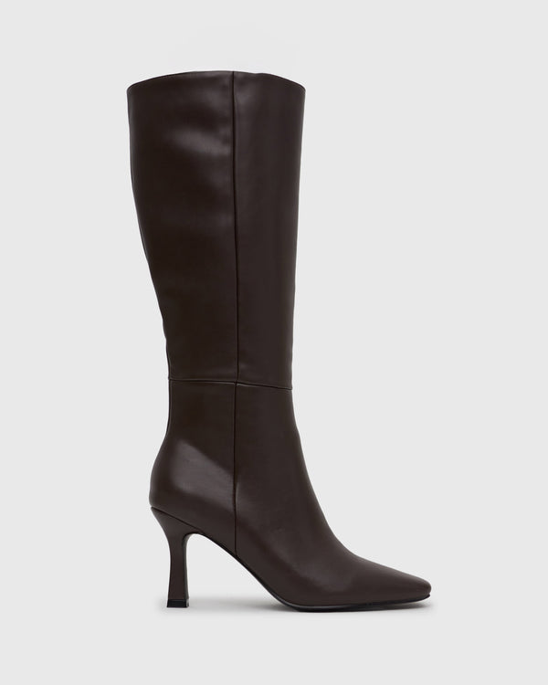 betts MAVERIK Square Toe Stiletto Knee Boots