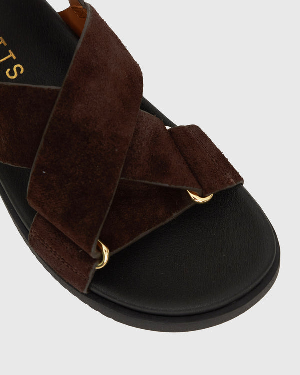 Betts MYTH Crossover Strap Footbed Sandals