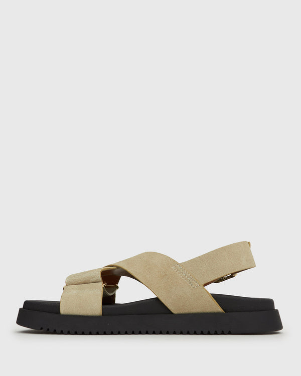 Betts MYTH Crossover Strap Footbed Sandals