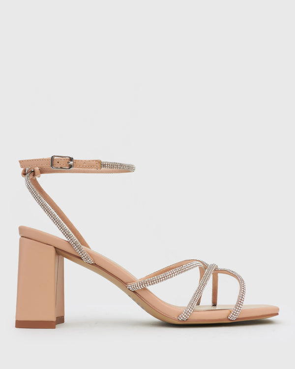 betts NADINE 2 Block Heel Strappy Sandals