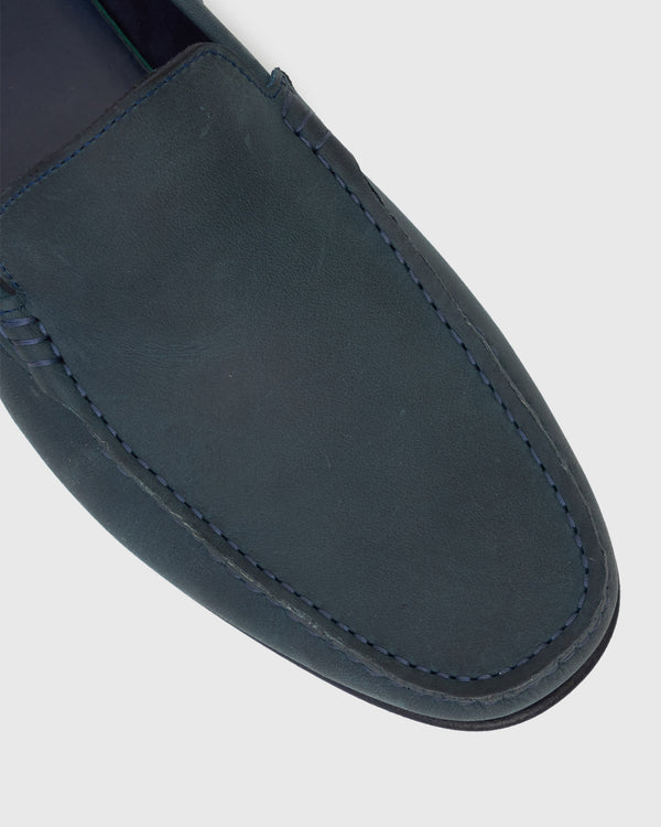Betts NICOLAS Plain Toe Leather Loafers