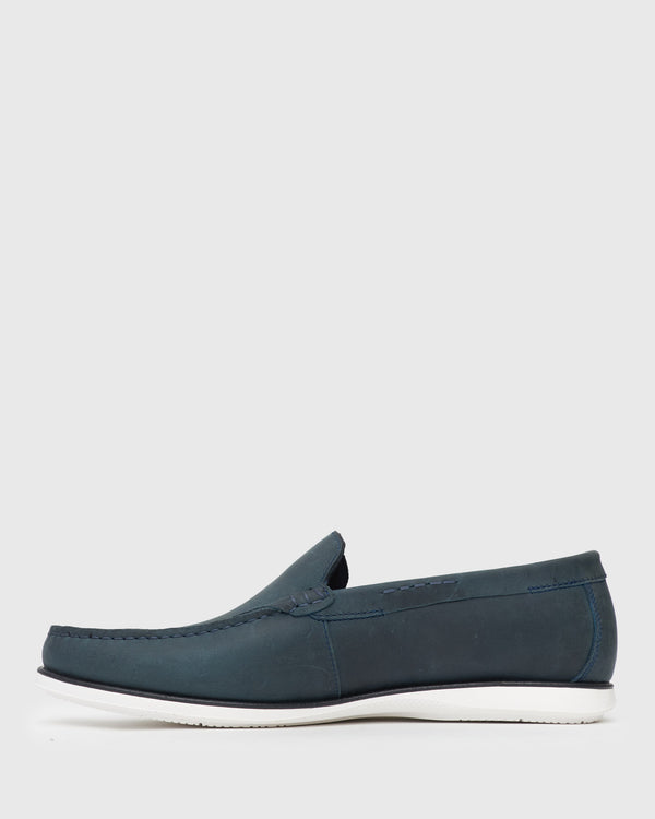 Betts NICOLAS Plain Toe Leather Loafers
