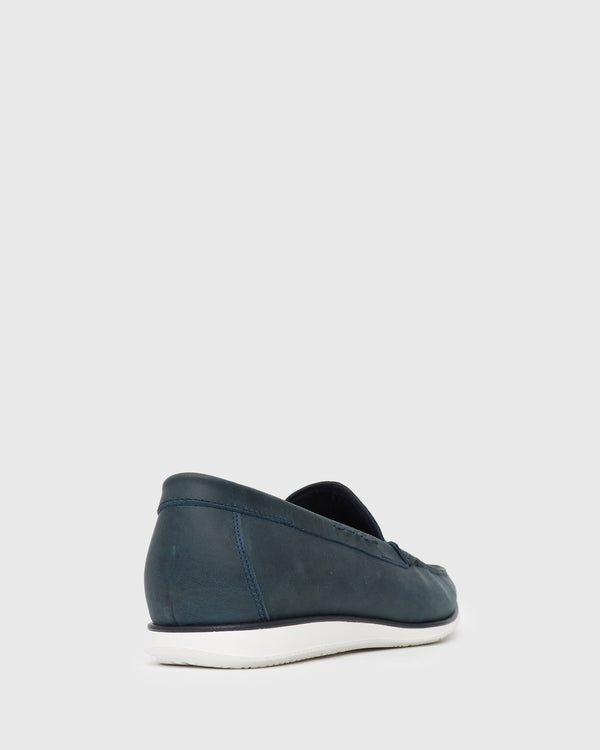 Betts NICOLAS Plain Toe Leather Loafers