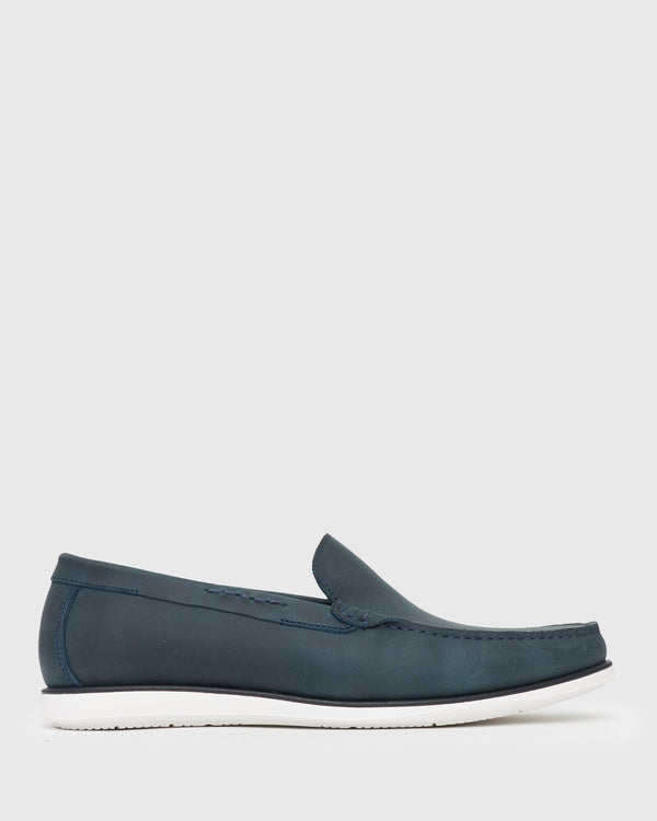 betts NICOLAS Plain Toe Leather Loafers