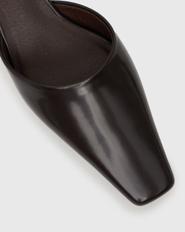 Betts PASCAL Kitten Heel Square Toe Mules