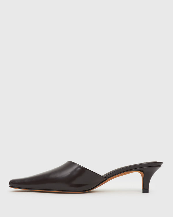 Betts PASCAL Kitten Heel Square Toe Mules