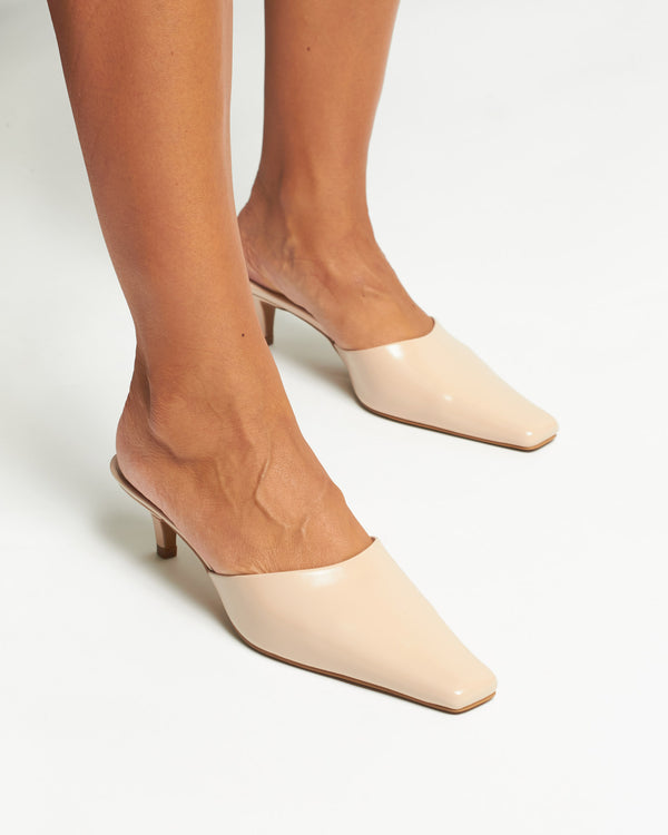 Betts PASCAL Kitten Heel Square Toe Mules
