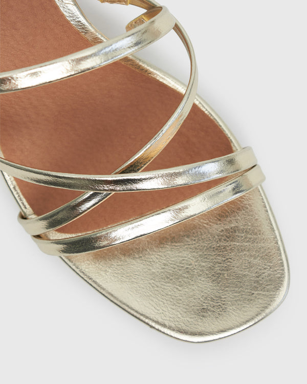 Betts PRAISE Strappy Block Heel Mules