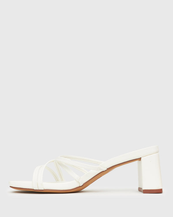 Betts PRAISE Strappy Block Heel Mules