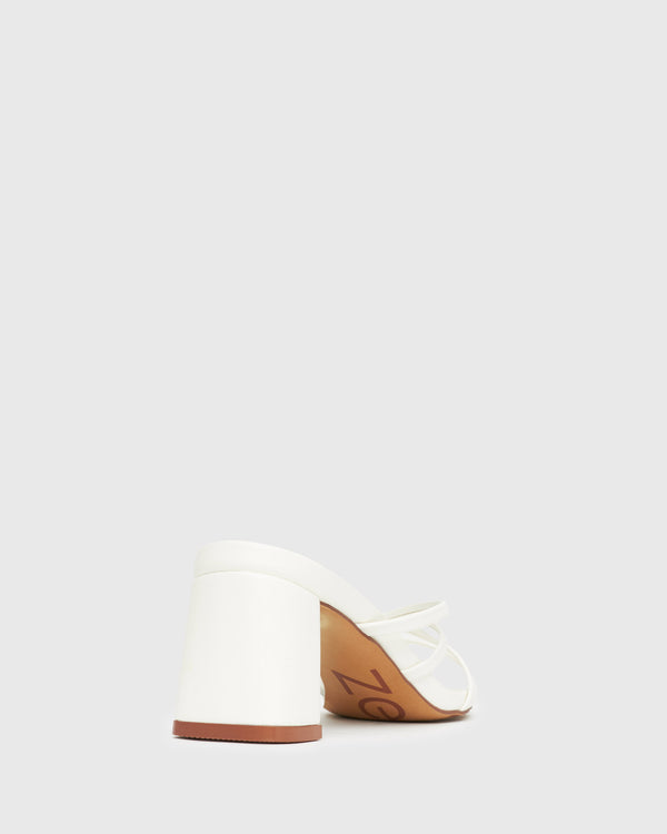 Betts PRAISE Strappy Block Heel Mules