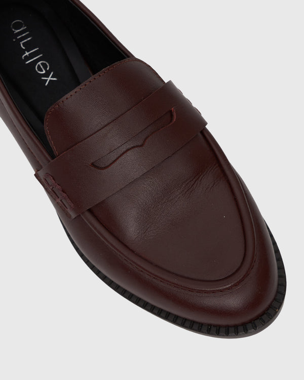 Betts PRE-ORDER CASSIE Leather Penny Loafers