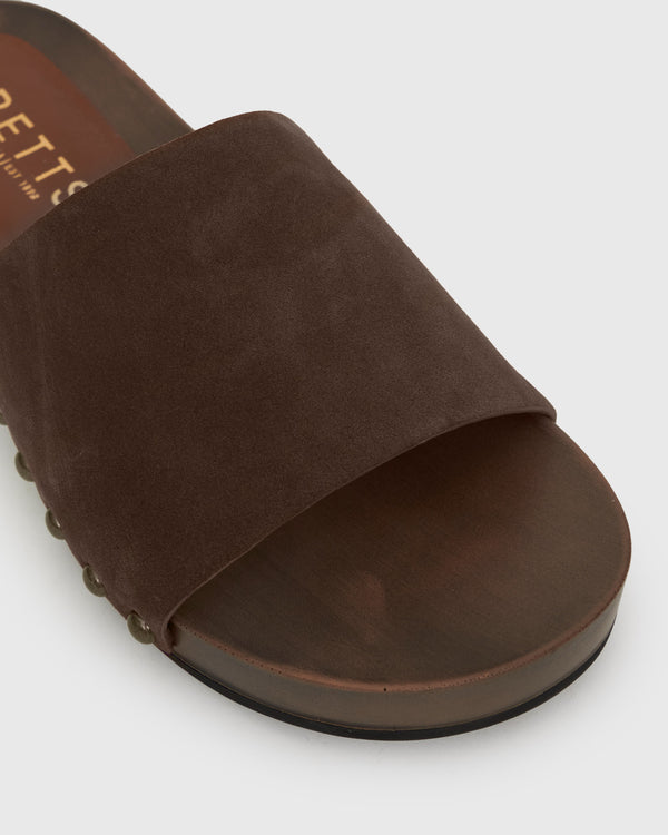 Betts PRE-ORDER CLARA Suede Leather Clogs