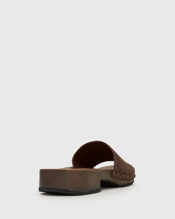 Betts PRE-ORDER CLARA Suede Leather Clogs