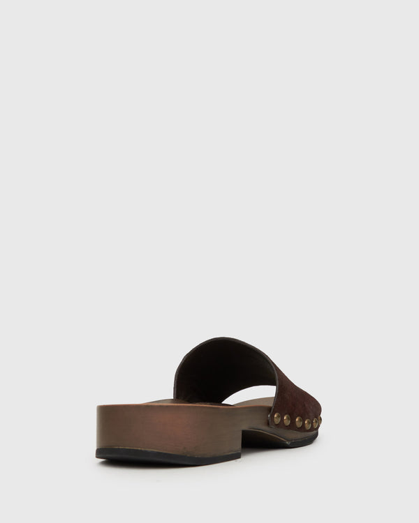 Betts PRE-ORDER CLARA Suede Leather Clogs