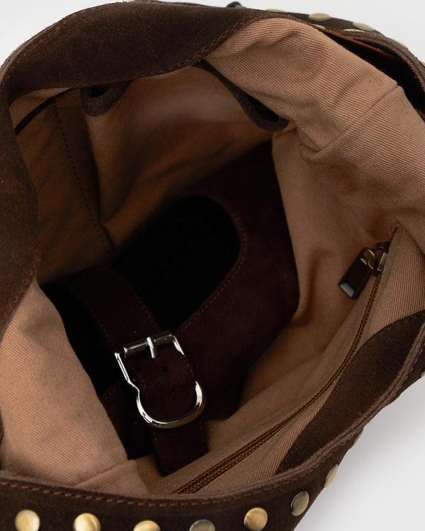 Betts PRE-ORDER FREYA-S Suede Leather Stud Bag
