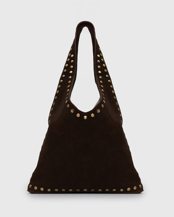 betts PRE-ORDER FREYA-S Suede Leather Stud Bag