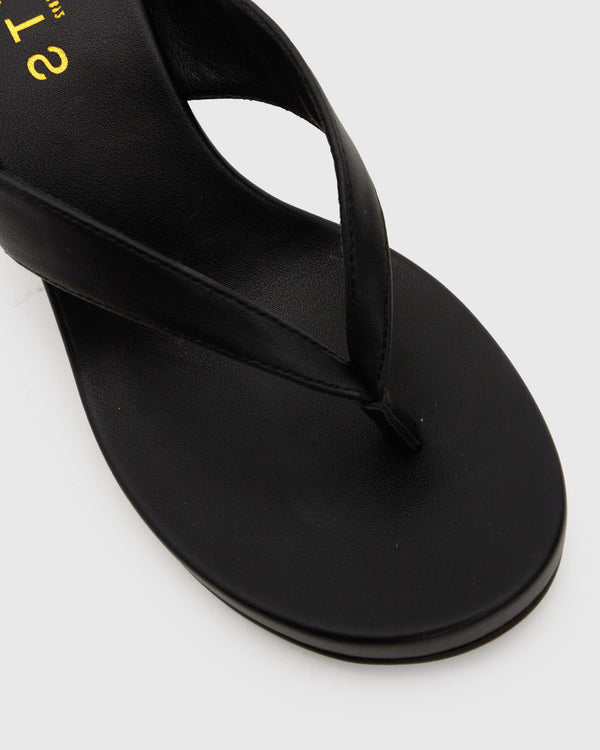 Betts PRE-ORDER SABLE Thong Wedge Sandals