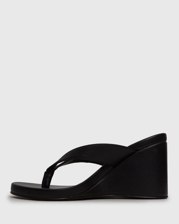 Betts PRE-ORDER SABLE Thong Wedge Sandals