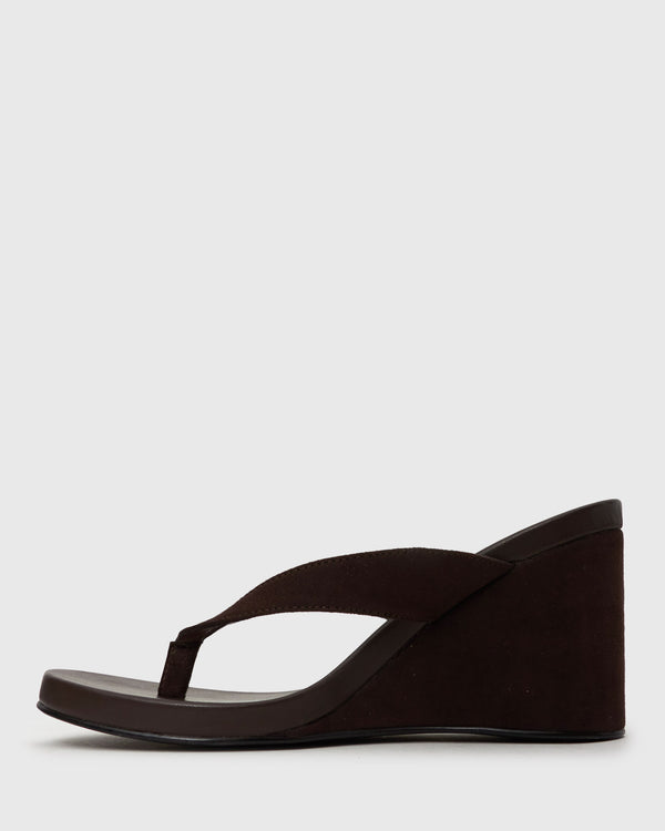 Betts PRE-ORDER SABLE Wedge Thong Sandals