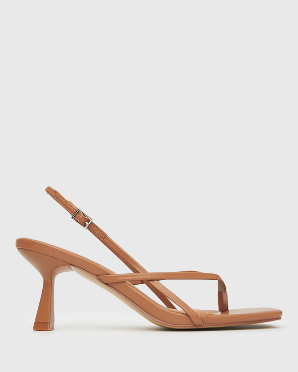 betts PRE-ORDER SIENA Strappy Thong Heel Sandals