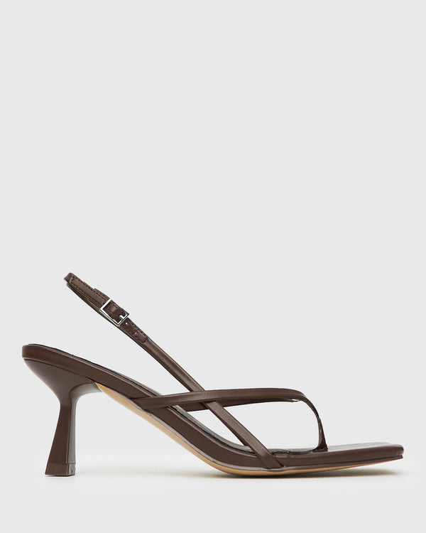 betts PRE-ORDER SIENA Strappy Thong Heel Sandals