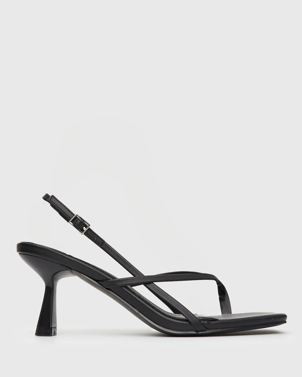 betts PRE-ORDER SIENA Strappy Thong Heel Sandals