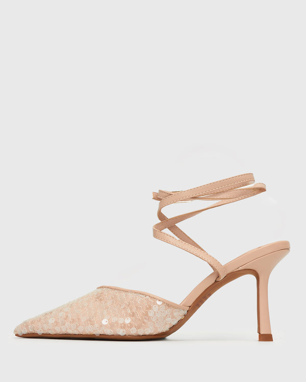 Betts PRE-ORDER YAS 2 Bling Mesh Strappy Stiletto