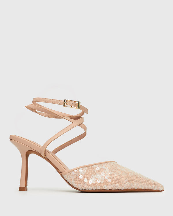 betts PRE-ORDER YAS 2 Bling Mesh Strappy Stiletto